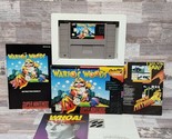Wario&#39;s Woods Super Nintendo ~ Super NES Game w/ Poster, Box &amp; Manual ~ ... - $89.09