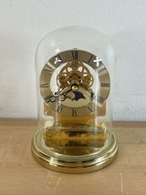 Vintage Harris Mallow Verichron Quartz Anniversary Clock With Glass Dome Japan - £30.57 GBP