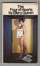 Ellery Queen FOUR OF HEARTS First edition Thus 1970 Mystery Photo Art Pa... - $7.19