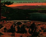 Donner Memorial Bridge and Lake California CA UNP Unused Linen Postcard E9 - $2.92