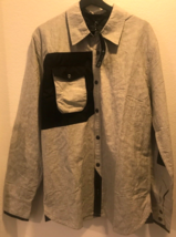 Coldsmoke Kilak Quilted Men&#39;s Long Sleeve Shirt Gray/black Size Large - £43.61 GBP