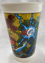 MARVEL ACTION HOUR Iron Man DR. DOOM Thing 1995 K-MART PLASTIC CUP MARVE... - $9.74