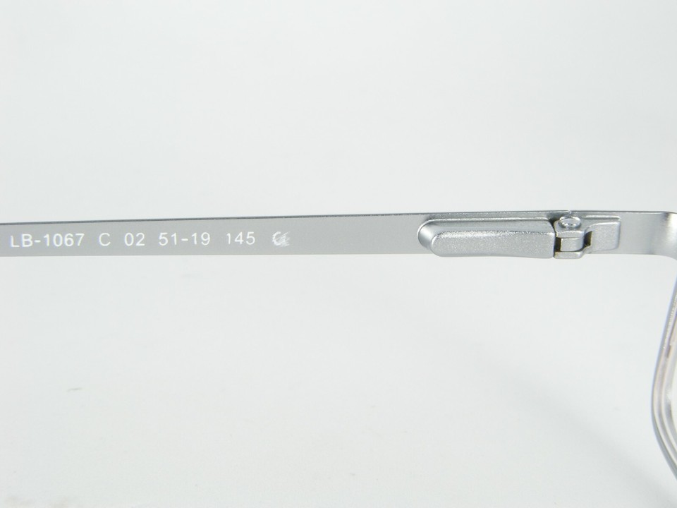 LB Design LB-1067 C 02 Silver/Black Eyeglasses Metal Frames 51-19-145mm-
show... Item image 10