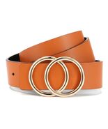 CR Womens Leather Belt 1.3&quot; Reversible 2 Colors Casual Jeans Dress - €4,09 EUR