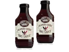 Brownwood Farms Jalapeno Cherry BBQ Sauce, Sweet &amp; Tangy Flavor 2-Pack 20 fl.oz. - £23.69 GBP