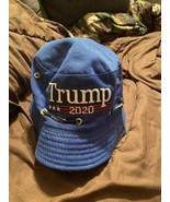 Trump Bucket Hat 2020 Cap Sport Fishing Lined Blue 23 Inch - $8.95