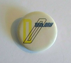 Duran Duran Vintage 1980&#39;s Badge Button Pin Pop New Wave White Band Logo... - £5.14 GBP