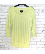 American Eagle Outfitters Sweater Womens Large Green 3/4 Sleeve Open Kni... - £14.12 GBP