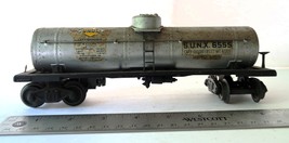 Vtg Lionel 6555 Sunoco Single Dome Metal Tank Car - $374.24 MXN