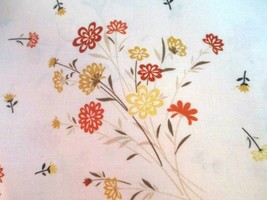 Fabric by Exclusively Quilters &quot;Saffron&quot; Gold &amp; Terra Cotta Flowers $3.50/yard - £2.79 GBP