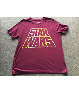 Star Wars Logo Maroon &amp; Gold Tshirt Womens Large L  - £3.92 GBP