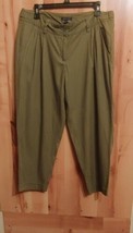 Tommy Hilfiger Cropped Pants Womens Size 10 Army Green Casual Dress - £8.32 GBP