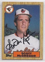 Scott Mcgregor Signed Autographed 1987 Topps Card 83 Orioles WSC - $15.07