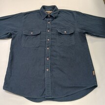 Great Northwest RN#29360 Men's Blue Cotton Heavyweight Button Up Shirt Size L image 10