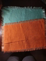 Set Of 2 Pier 1 Placemats Teal And Orange-Brand New-SHIPS N 24 HOURS - $34.53