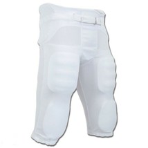 CHAMPRO YOUTH FPYUF INTEGRATED UNI-FIT FOOTBALL PANT BUILT IN PADS WHITE... - $23.74