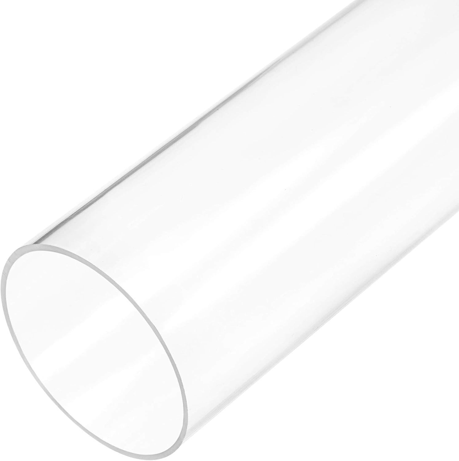 Uxcell Clear Rigid Acrylic Pipe 41Mm(1 5/8&quot;) Id X 45Mm Od X 305Mm(12&quot;) R... - $29.93