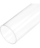 Uxcell Clear Rigid Acrylic Pipe 41Mm(1 5/8&quot;) Id X 45Mm Od X 305Mm(12&quot;) R... - $42.91 CAD