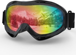 KIFACI OTG Ski Goggles Adult, UV Protection Snowboard Goggles Anti Fog, ... - $28.49