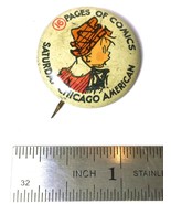 Skippy&quot; &amp; &quot;Pa Perkins&quot; Saturday Chicago American 1&quot; Pinback Buttons (193... - $46.59