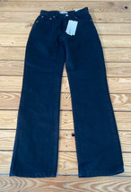 zara NWT $45.90 women’s hi Rise straight leg jeans size 32 black s6 - £20.00 GBP