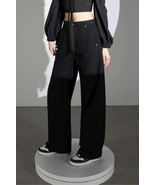 Avandress Herringbone Straight Pants Black Size Large - $70.00