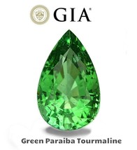 Fine GIA Neon Green Paraíba Tourmaline Brazil Color  5.06 cts - See Video. - £8,259.60 GBP