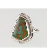 Navajo Sterling King&#39;s Manassa Turquoise Ring by S. Skeets, Size 5.50 - $2,772.90 MXN