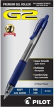 Pilot, G2 Premium Gel Roller Pens, Fine Point 0.7 mm, Navy Blue, Pack of 12 - £23.67 GBP