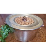 Georges Briard Warming Pot Teak &amp; Gold Accents Atomic Danish .  RARE. 10... - $26.77