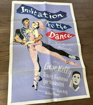 Invitation To The Dance -  Gene Kelly 1956 Original USA Movie Poster Vintage - £102.70 GBP