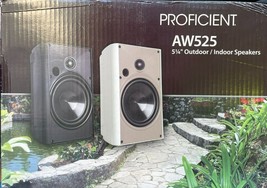 Proficient - AW525WHT - 5.25-Inch Indoor / Outdoor Speakers 4 ohm - White - PAIR - £196.57 GBP