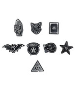 Set Of 8 Wicca Pentagram Evil Eye Hamsa Cats Bat Cauldron Incense Stick ... - £27.72 GBP