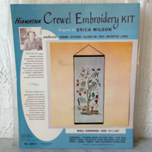 Vintage Erica Wilson Jacobean Linen Crewel Embroidery Kit Hiawatha Wall ... - $1,734.82 MXN
