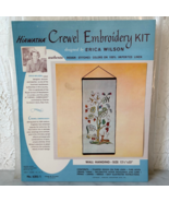 Vintage Erica Wilson Jacobean Linen Crewel Embroidery Kit Hiawatha Wall ... - $1,734.82 MXN