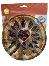 Wilton Autumn Fall Heart Pie Cutter Metal Silver Thanksgiving - £9.01 GBP