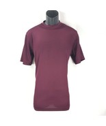 Uomo Log-in Dressy T-Shirt Plum for Men Crew Neck Ribbed Short Sleeve Si... - £27.43 GBP
