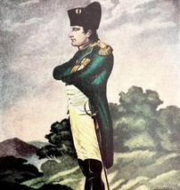 Napoleon Profile In Military Outfit 1955 Color Plate Art Print Banished DWT12D - £23.76 GBP