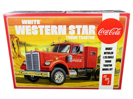 Skill 3 Model Kit White Western Star Semi Truck Tractor &quot;Coca-Cola&quot; 1/25 Scale M - £61.25 GBP