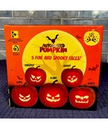 Automated Pumpkin 5 Different Fun Spooky Faces Built in Speakers LEDs Re... - $532.06 MXN