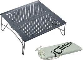 Iclimb Mini Solo Folding Table Ultralight Compact For, Gunmetal, Mini - £29.08 GBP