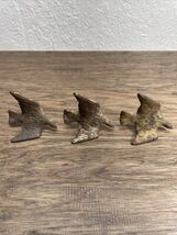 Vintage Cast Iron Bird Lot of 3 Yard Garden Planter Decoration Metalware KG - €17,17 EUR