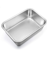 Lasagna Pan, Rectangular Cake Pan Brownie Bake Dish Stainless Steel, 12.... - $31.57