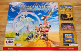 Ever Oasis - Rare Nintendo 3DS Promo Poster - 36&quot; x 26&quot; - £10.04 GBP