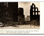 Montgomery Street Ruins 1906 Fire San Francisco CA UNP Unused UDB Postca... - $7.87