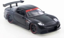 5.25 inch 1993 Mazda RX-7 1/32 Scale Diecast Metal Model by Jada - BLACK - £14.69 GBP