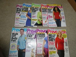 Lot of 9 2012 Prevention Magazines - £18.68 GBP