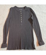 Aerie Gray  Long Sleeve Blouse Top Women&#39;s Size M - $6.92
