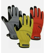 Firm Grip Utility Large Multi Color Synthetic Leather Glove 3-Pair New T... - £14.85 GBP