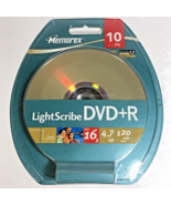 Memorex LightScribe DVD+R Recordable 10 Pack 16x 4.7 GB 120 min Factory ... - £10.45 GBP